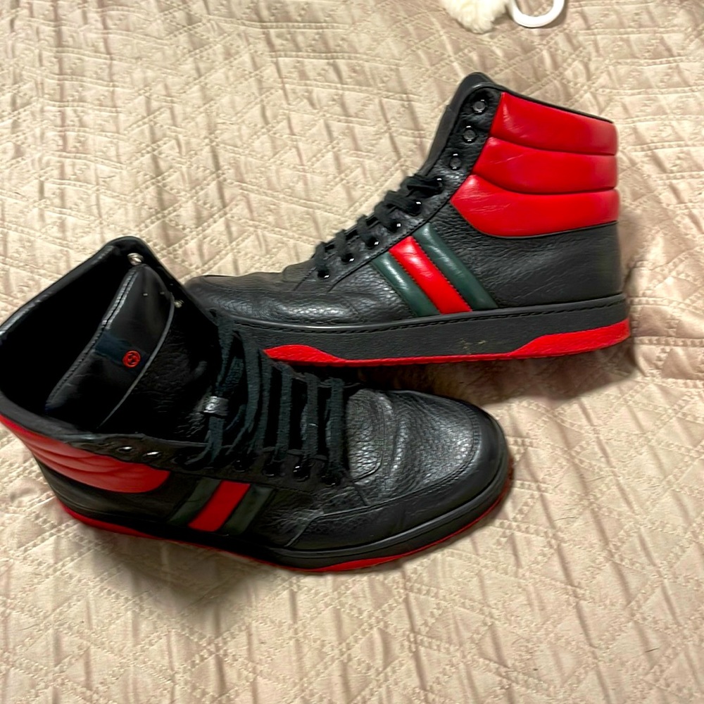 Gucci Ronnie Padded High 'Black Red' - Picture 2 of 4